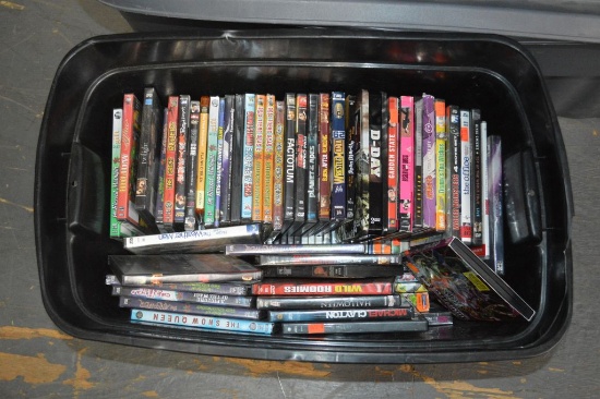 BIN FULL OF DVD MOVIES