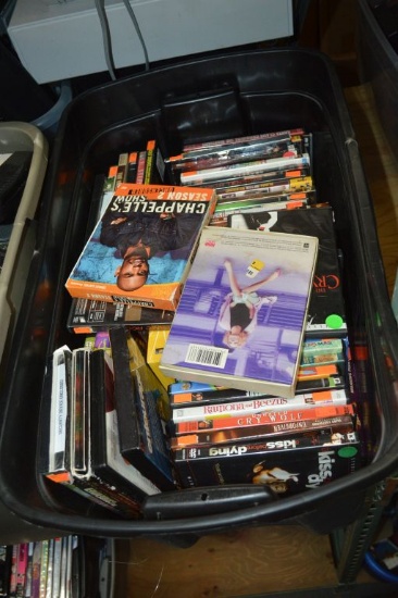 BIN FULL OF DVD MOVIES