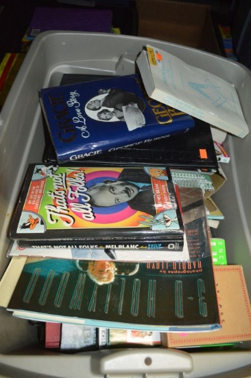 LARGE MIXED BOOK LOT IN BIN