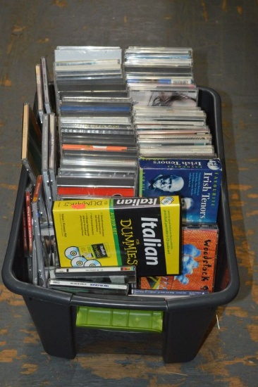100'S OF MUSIC CD'S IN BIN