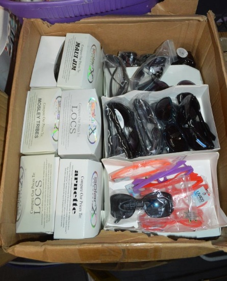 BOX FULL OF NEW MIXED SUNGLASSES