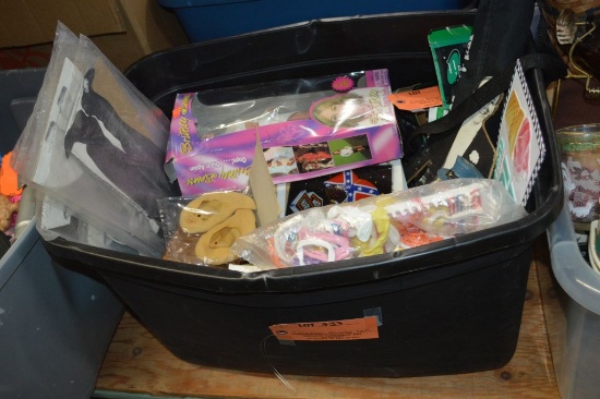 COLLECTIBLE NOVELTY LOT IN BLACK BIN