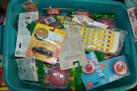 BIN FULL OF NEW VINTAGE NOVELTIES