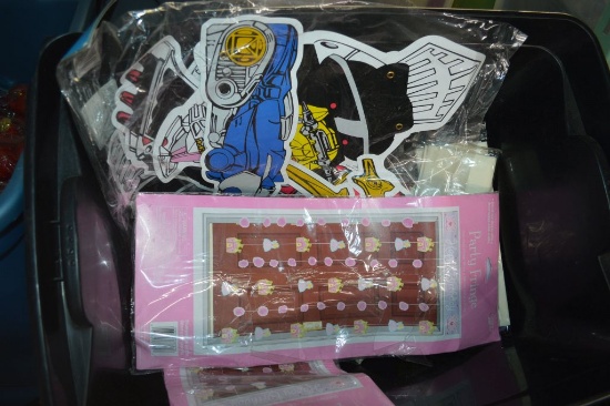 MIXED BIRTHDAY NOVELTIES IN BLACK BIN