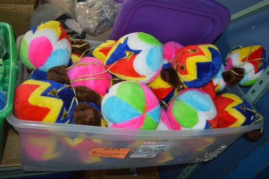 NEW HOT AIR BALLOON PLUSH TOYS IN CLEAR BIN