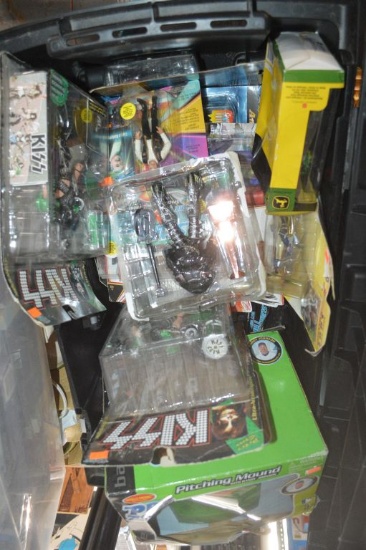 BIN FULL OF MIXED NEW SEALED TOYS