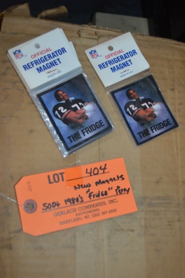 500+ NEW REFRIGERATOR PERRY MAGNETS, 1980'S