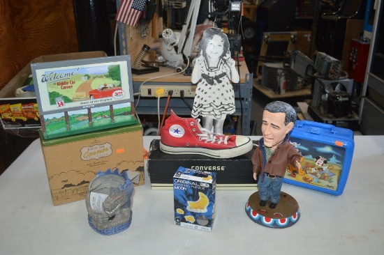 MISC. NOVELTY ITEMS IN RED BIN