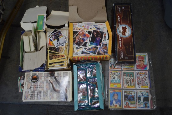 LOT OF MIXED SPORTS CARDS, 1980'S - 1990'S