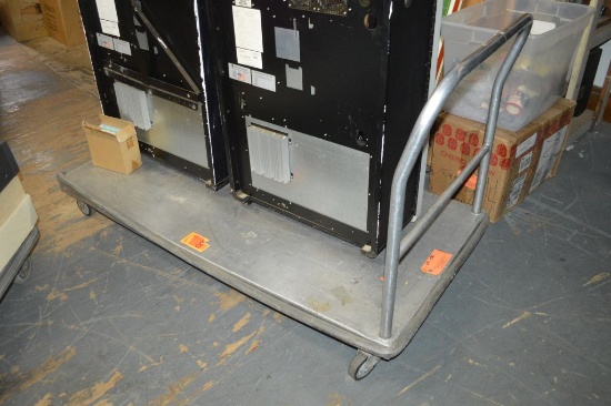 5' METAL FLAT CART, HEAVY DUTY, SILVER