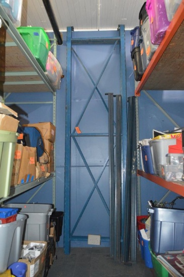 DISASSEMBLED PALLET RACKING, 3' x 7'W x 12'H,