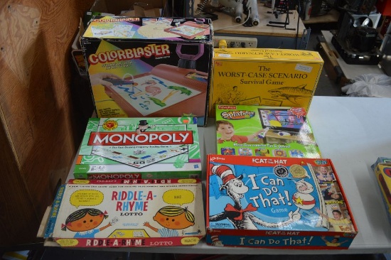 BIN FULL OF MISC. BOARD GAMES