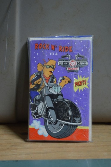 (6) CASES (864) BIKER MICE INVITATIONS