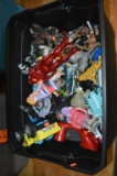 BIN FULL OF MISC. TOYS AND ACTION FIGURES