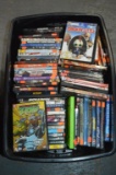 BIN FULL OF DVD MOVIES