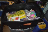 MISC. NEW IN PACKAGE NOVELTY ITEMS IN BLACK BIN