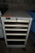 LISTA GRAY/BLACK FIVE DRAWER CABINET ON CASTERS,