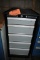 LISTA BLACK FIVE DRAWER CABINET ON CASTERS WITH