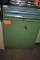 LISTA GREEN TWO DOOR, TWO DRAWER CABINET,