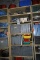 3' x 2' TAN METAL SHELVING UNIT WITH CONTENTS,
