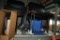 (10) BLACK STACKABLE CHAIRS, SMALL SCAFFOLD UNIT AND