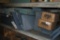 LARGE ASSORTMENT OF METAL SHELVES AND MISC. ON THIS SHELF