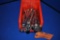 BIN OF 17mm OPEN END AND HEX WRENCHES,