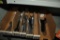 ASSORTED SPECIALTY WRENCHES ON THIS SHELF