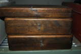 B-K ADJUSTABLE HOLE LAT IN FOUR WOODEN BOXES