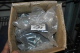 MISC. HARDWARE IN BOX AND BLUE METAL BOX