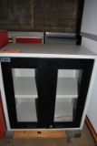 LISTA TWO DOOR CABINET WITH GLASS FRONT,