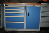 LISTA GRAY/BLUE FIVE DRAWER CABINET
