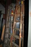 (2) 8' WOODEN STEP LADDERS