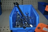 BIN OF COMBINATION AND OPEN END WRENCHES UP TO 7/8