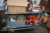 TWO TIER STAINLESS STEEL SHOP CART