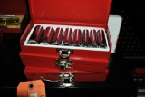 (3) SMALL PROTO DEEP WELL SOCKET SETS IN RED METAL BOXES
