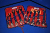 (2) PROTO FIVE PIECE RATCHETING WRENCH SETS,
