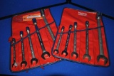 (2) FIVE PIECE PROTO WRENCH SET, OPEN AND