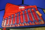 PROTO 10 PIECE OPEN END WRENCH SET, 3/8