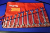 PROTO 10 PIECE OPEN END WRENCH SET, 6mm TO 26mm,
