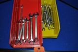 (2) BINS OF FLARE NUT WRENCHES, ASSORTED SIZES,
