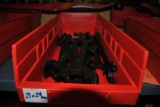 BIN OF 21mm x 24mm BLACK OPEN END WRENCHES,