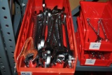 BIN OF 24mm x 26mm OPEN END WRENCHES,