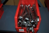BIN OF 21mm COMBO WRENCHES,