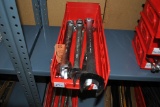 BIN OF 25mm TO 36mm OPEN END WRENCHES,
