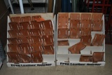 (2) RACKS WITH LEATHER HOLSTERS, (SHOWROOM)