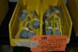 (2) BINS WITH STANLEY WORKMASTER STUBBY SCREWDRIVER SETS,