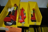 (3) BINS OF ASSORTED SIZED PIPE WRENCHES,