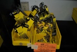 (2) BINS OF MISC. STANLEY COMBINATION AND OPEN END WRENCHES