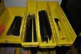 (4) BINS WITH CHISELS AND CHISEL HOLDER,